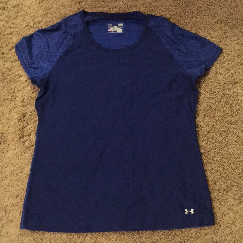 NWOT Under Armour blue workout shirt